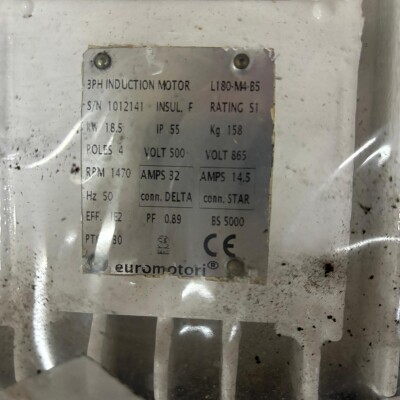 3PH Induction motor - 18.5 kW - euromotori