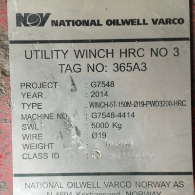 NOV Hydraulic Utility & Manrider Winch-4