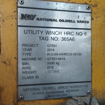 NOV Hydraulic Utility & Manrider Winch-7