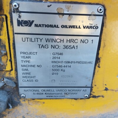 NOV Hydraulic Utility & Manrider Winch-8