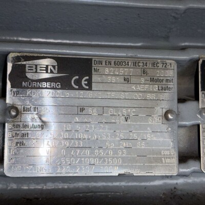 BEN Nürnberg Marine Motor – 10.5/21.4 kW, 440V, 60Hz, IP56-2