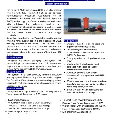 Hydroacoustic Positioning Reference / USBL system-1