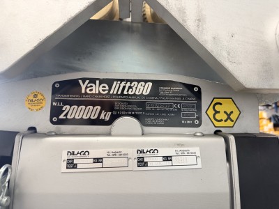 2x yale chainhoist 2x10 ton combined new unused explosion free (EX)-1