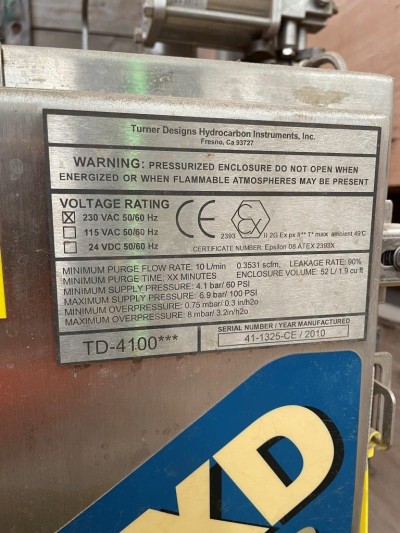 Turner Design TD-4100XD Oil in Water Monitor 2010-3
