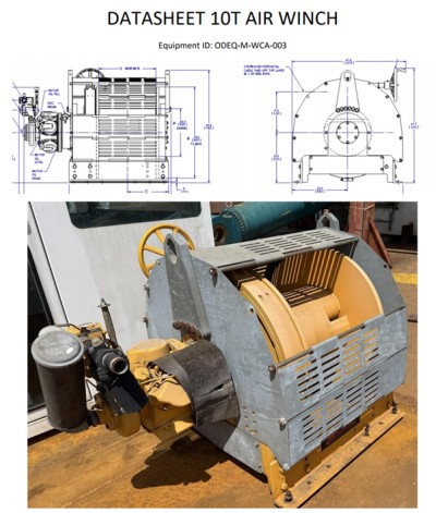 10T Air Winch (IR)