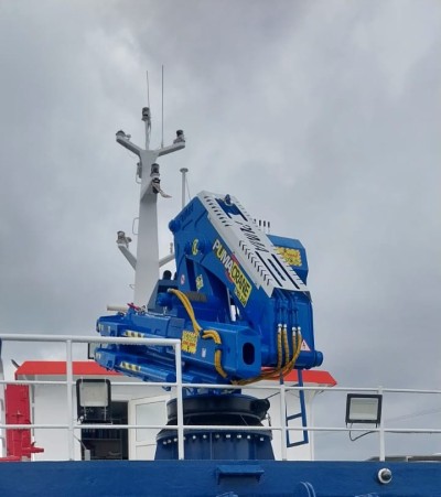 10 Ton Capacity Hydraulic Knuckle Boom Marine Deck Crane