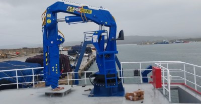 10 Ton Capacity Hydraulic Knuckle Boom Marine Deck Crane