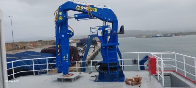 10 Ton Capacity Hydraulic Knuckle Boom Marine Deck Crane