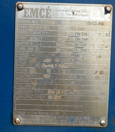 EMCE WINCHES