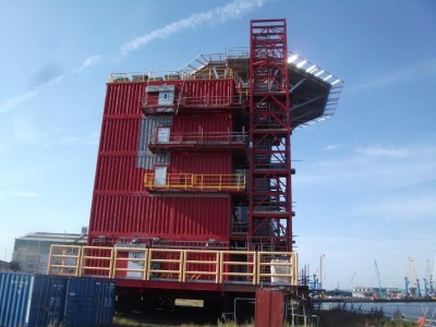 120 men accommodation with helideck