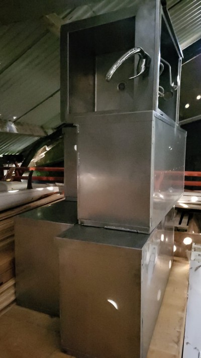 Complete stainless steel marine kitchen
