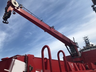 Liebherr Deck Cargo Crane 25T @ 20 mtr