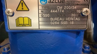 WATER PUMP AZCUE TYPE:GM200/34
