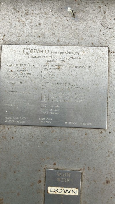 Hydraulic Power Pack for manriding winch