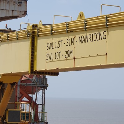 Noreq Fixed Boom Offshore crane with Manriding Capability