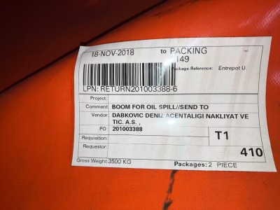 Boom for oil spill