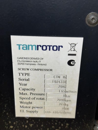 Tamrotor Compressor CTN 16