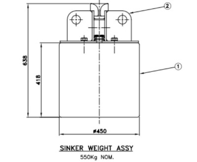 DP TAUTWIRE SINKER WEIGHTS