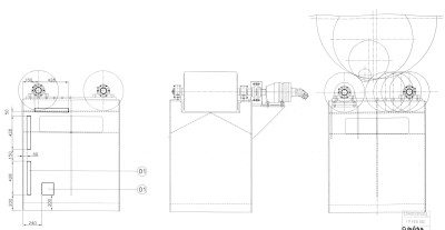 Hydraulic pipe rotation unit