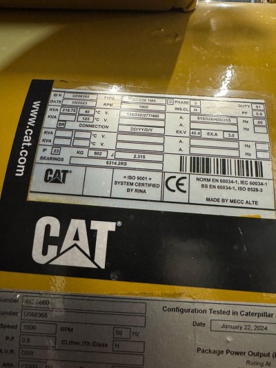 Caterpillar C7.1 2024 Marine Generators 165KW Brand New