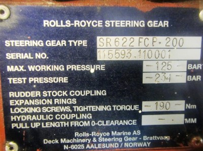 ROLLS-ROYCE STEERING GEARS