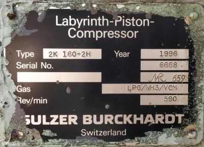BURCKHARDT COMPRESSOR - 2K 160 2H