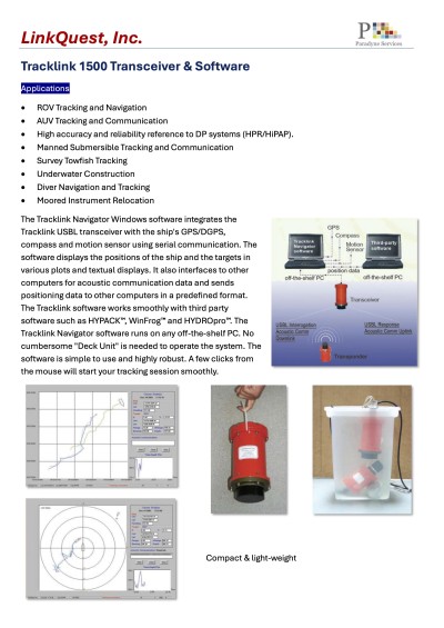 Hydroacoustic Positioning Reference / USBL system