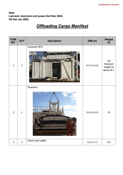 15T TENSIONER AND CHUTE ASSEMBLY