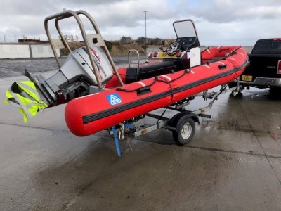 For sale top of the range DSB rescue boat – dims 5.1m x 2.06m