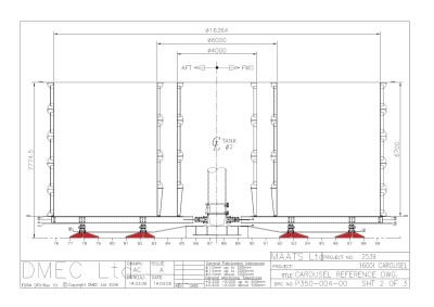 2 x 1600t MAATS cable carousels