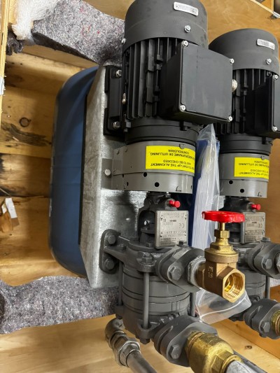 FOR SALE – Brand New Flowserve Dual SMP Pump System with Reflex Pressure Tank