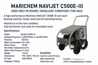 💥 Marichem NAVIJET C500E-III – Used Only 50 Hours | Excellent Condition