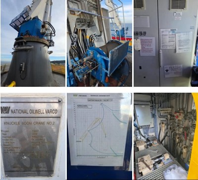 NOV Offshore Knuckle Boom cranes (OC400KCE)