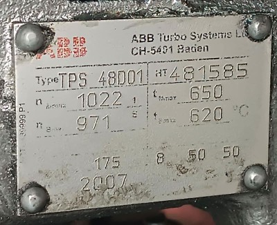 TURBOCHARGER ABB