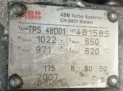 TURBOCHARGER ABB