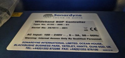 SONARDYNE WIDEBAND ACOUSTIC BOP EMERGENCY CONTROL SYSTEM