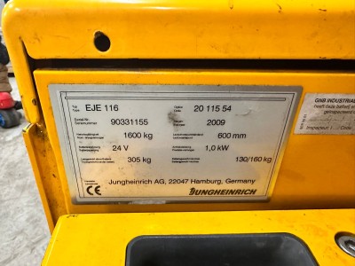 Jungheinrich EJE 116 Electric Pallet Truck