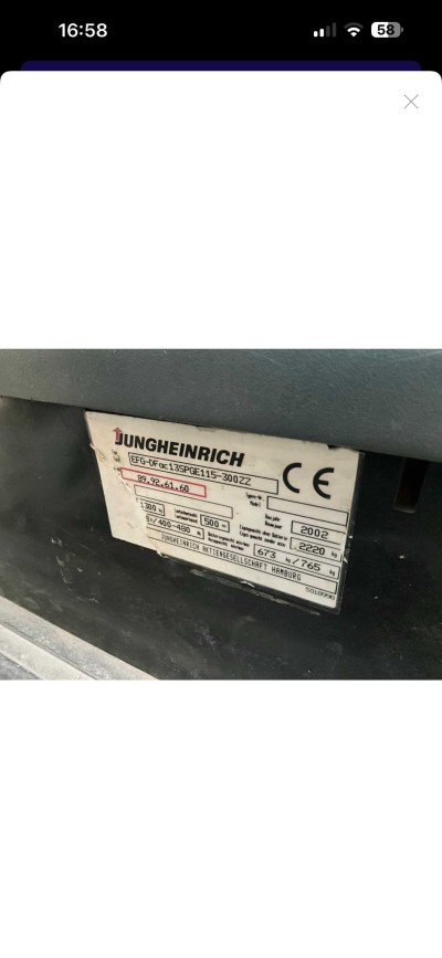 Jungheinrich EFG-DF 13 Electric Forklift