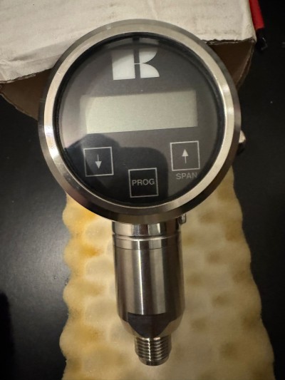 KLAY Instruments Digital Pressure Transmitter 0–4 Bar – Industrial Sensor – NEW