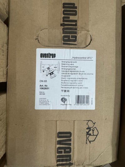 Oventrop Hydrocontrol VFCi DN65 Balancing Valve Art.1062651 NEW Industrial Control Valve