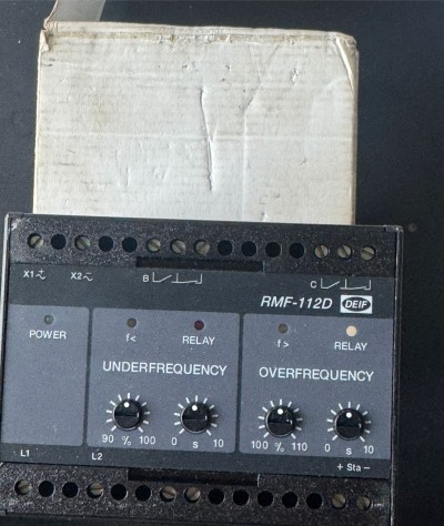 DEIF RMF-112D Voltage & Frequency Monitoring Relay Module 440V – Industrial Control Unit