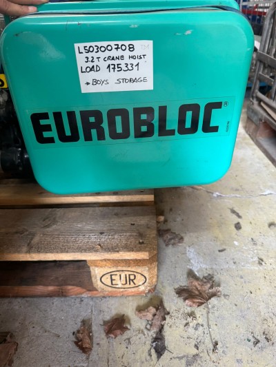 Verlinde EUROBLOC 3.2 Ton Electric Chain Hoist – 3200kg – Industrial Crane Hoist