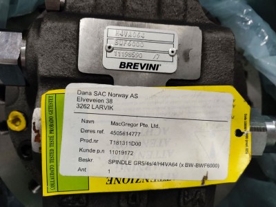 Brevini motor spare for MacGregor 5t KBC