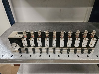 Pneumatic Air Flow Distribution Panel – 10 Channels with Flow Meters