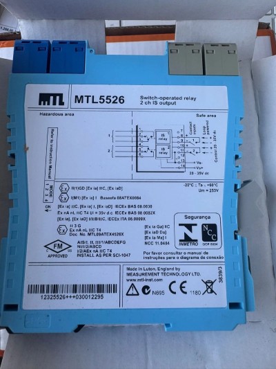 MTL5526 Switch-Operated Relay 2 Channel IS Output – ATEX – New