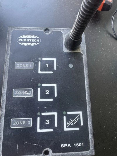 Phontech SPA 1501 Marine PA Microphone Control Unit Zone Selector