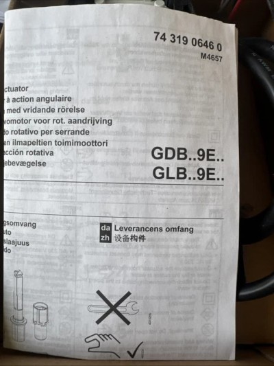 New Siemens GDB161.1E Damper Actuator