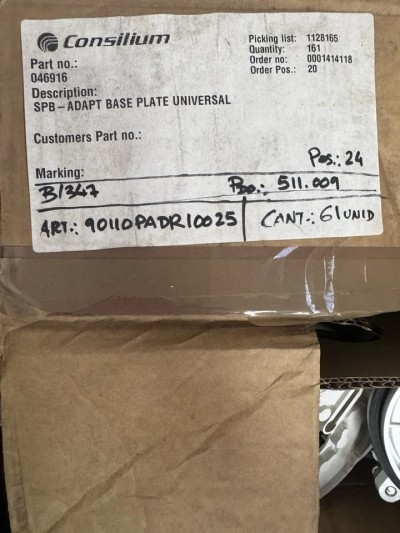 CONSILIUM SALWICO SPB-ADAPT BASE ADAPTER GK048174 VER. 1 / LOT OF 3