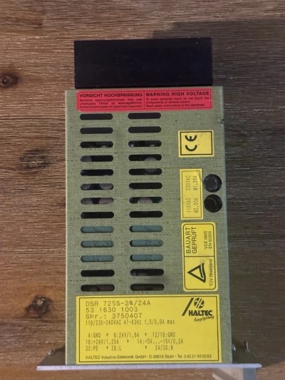 Haltec DSR 725S-24/24A AC/DC Power Supply