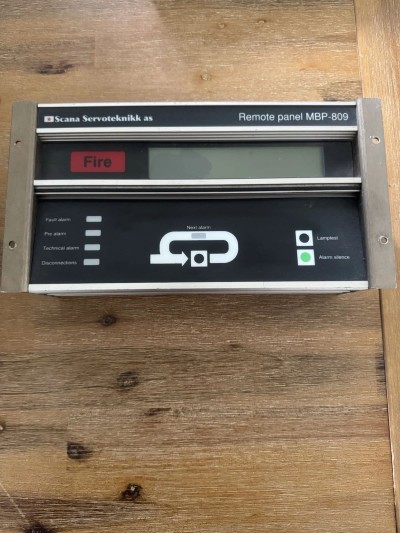 Servoteknikk Remote Panel MBP-809 Fire Alarm Remote Panel MBP-91230-1